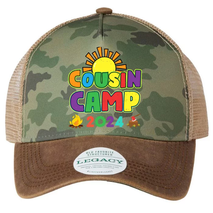 Cousin Camp 2024 Family Vacation Summer Camping Crew Cute Legacy Tie Dye Trucker Hat