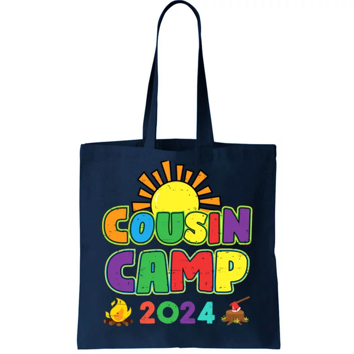 Cousin Camp 2024 Family Vacation Summer Camping Crew Cute Tote Bag