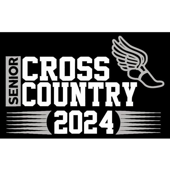 Cross Country 2024 Senior Running Team Grey Bumper Sticker