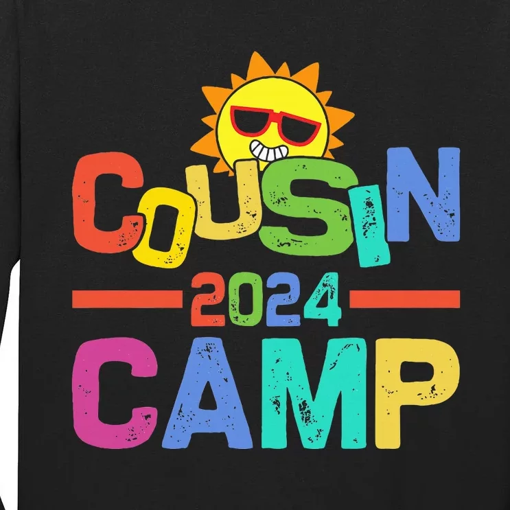 Cousin Camp 2024 Family Vacation Summer Camping Tall Long Sleeve T-Shirt