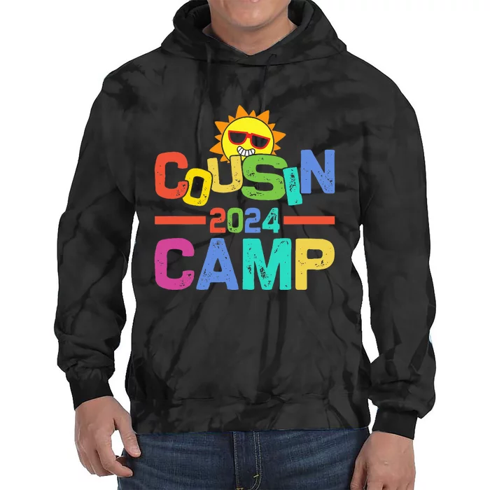 Cousin Camp 2024 Family Vacation Summer Camping Tie Dye Hoodie