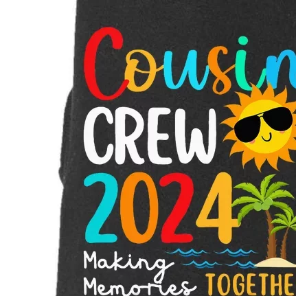 Cousin Crew 2024 Summer Vacation Beach Family Trips Matching Doggie 3-End Fleece Hoodie