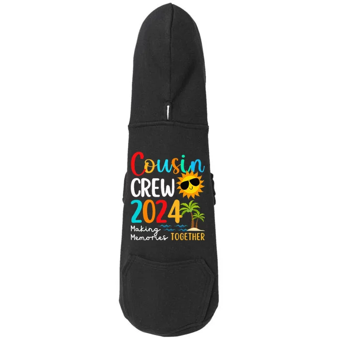 Cousin Crew 2024 Summer Vacation Beach Family Trips Matching Doggie 3-End Fleece Hoodie