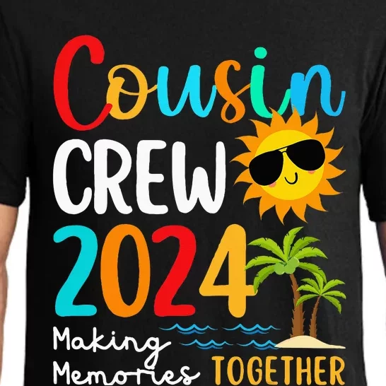 Cousin Crew 2024 Summer Vacation Beach Family Trips Matching Pajama Set