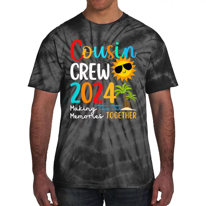 Cousin Crew 2024 Summer Vacation Beach Family Trips Matching Tie-Dye T-Shirt