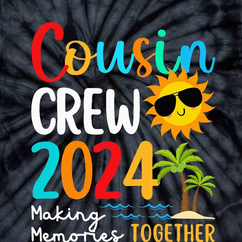 Cousin Crew 2024 Summer Vacation Beach Family Trips Matching Tie-Dye T-Shirt