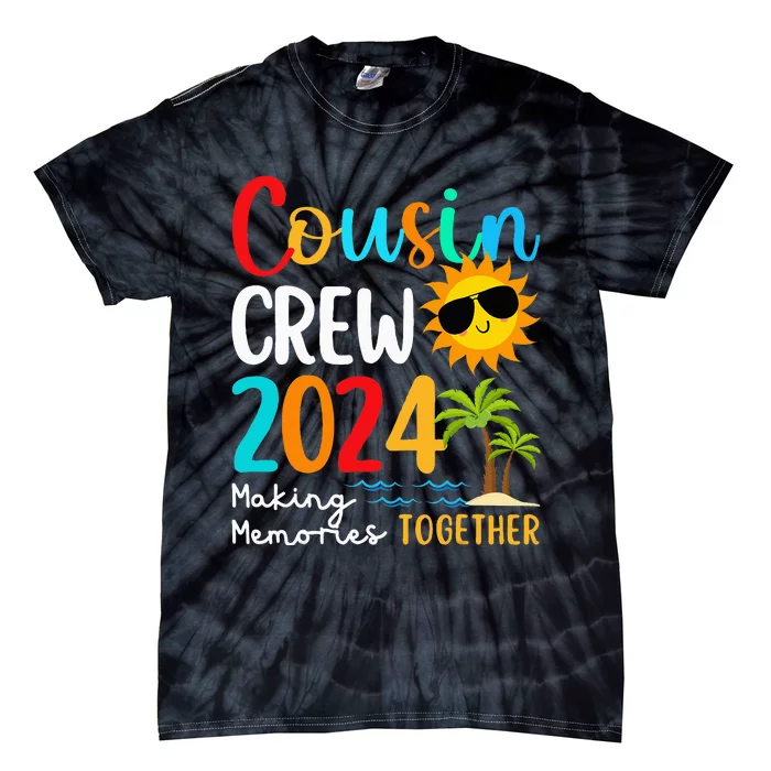 Cousin Crew 2024 Summer Vacation Beach Family Trips Matching Tie-Dye T-Shirt