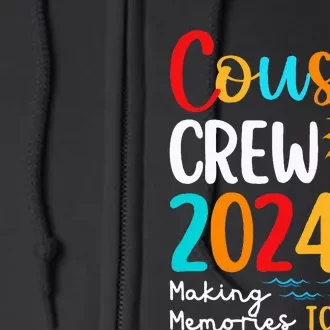 Cousin Crew 2024 Summer Vacation Beach Family Trips Matching Full Zip Hoodie