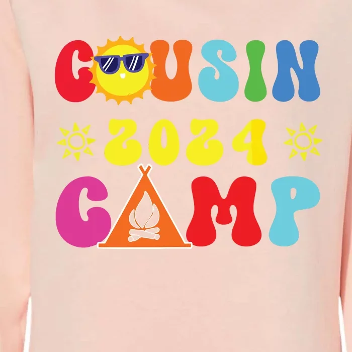 Cousin Camp 2024 Family Vacation Summer Camping Crew Match Womens California Wash Sweatshirt