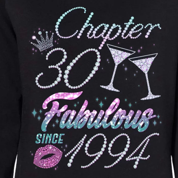 Cute Chapter 30th Birthday Fabulous Since 1994 Womens California Wash Sweatshirt