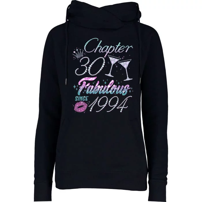 Cute Chapter 30th Birthday Fabulous Since 1994 Womens Funnel Neck Pullover Hood