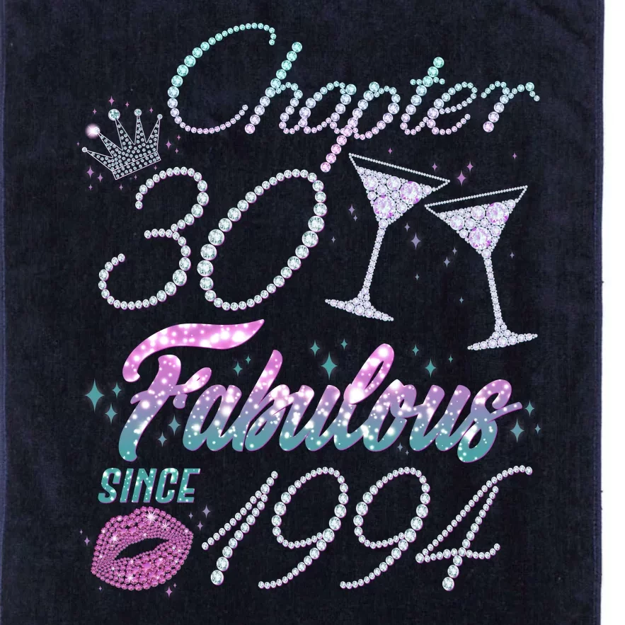 Cute Chapter 30th Birthday Fabulous Since 1994 Platinum Collection Golf Towel