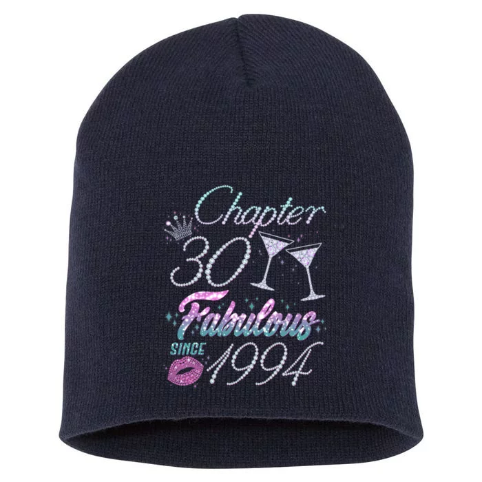 Cute Chapter 30th Birthday Fabulous Since 1994 Short Acrylic Beanie