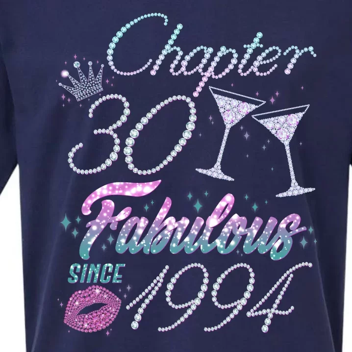 Cute Chapter 30th Birthday Fabulous Since 1994 Sueded Cloud Jersey T-Shirt