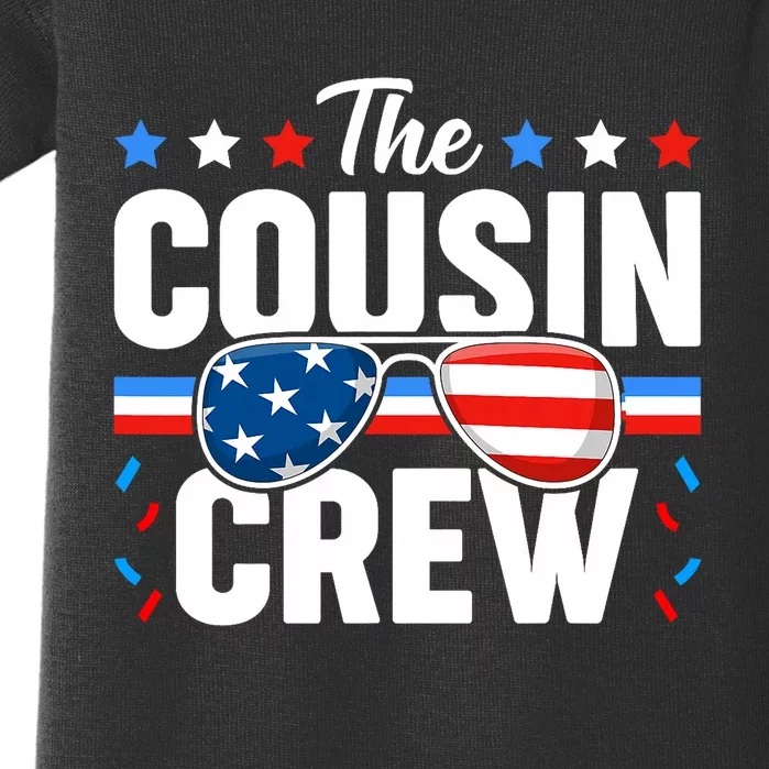 Cousin Crew 4th Of July Patriotic American Family Matching Baby Bodysuit