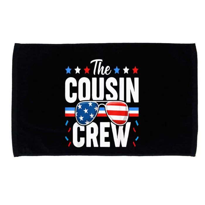 Cousin Crew 4th Of July Patriotic American Family Matching Microfiber Hand Towel