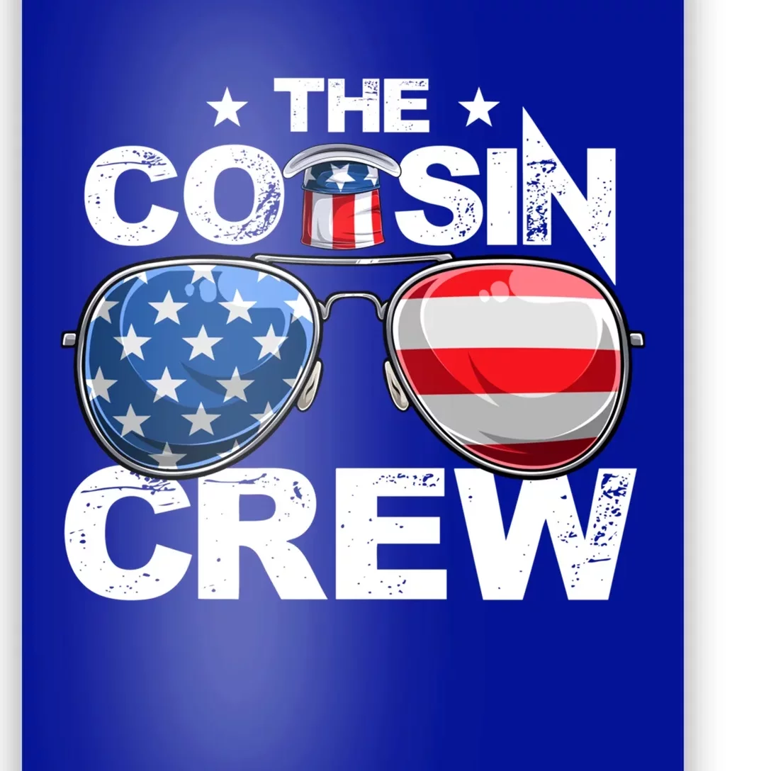 Cousin Crew 4th Of July Us American Flag Family Matching Usa Great Gift Poster