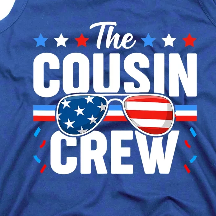 Cousin Crew 4th Of July Patriotic American Family Matching Gift Tank Top