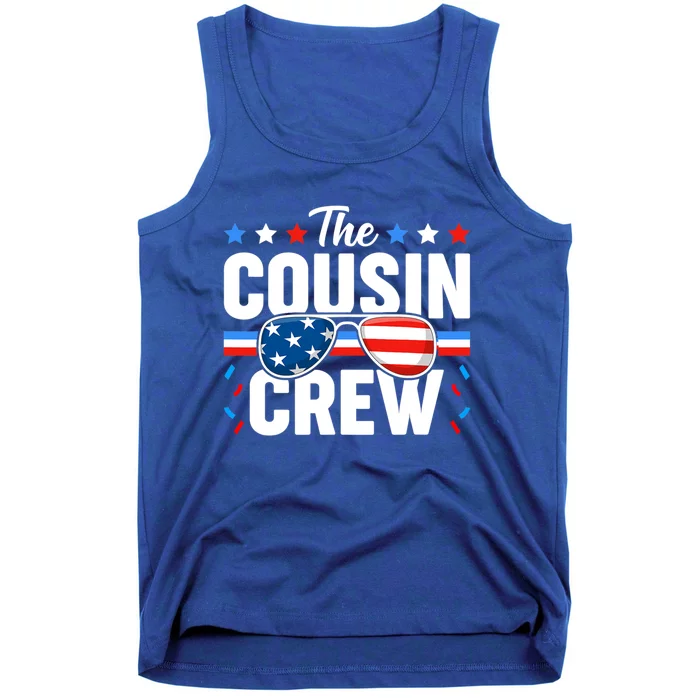 Cousin Crew 4th Of July Patriotic American Family Matching Gift Tank Top