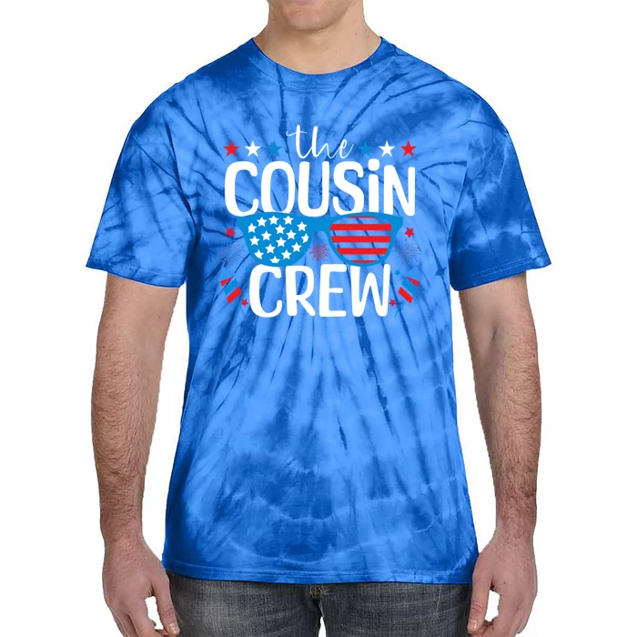 Cousin Crew 4th Of July Patriotic American Family Matching Gift Tie-Dye T-Shirt