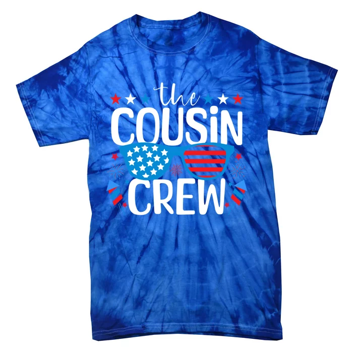 Cousin Crew 4th Of July Patriotic American Family Matching Gift Tie-Dye T-Shirt