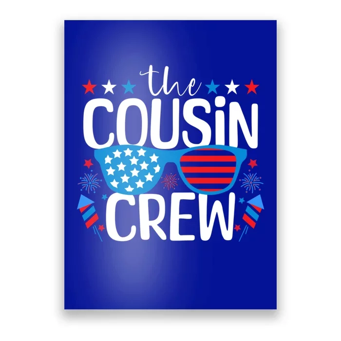 Cousin Crew 4th Of July Patriotic American Family Matching Gift Poster