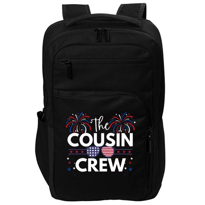 Cousin Crew 4th Of July Family Matching Patriotic American Gift Impact Tech Backpack