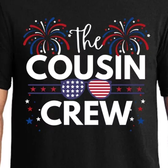 Cousin Crew 4th Of July Family Matching Patriotic American Gift Pajama Set