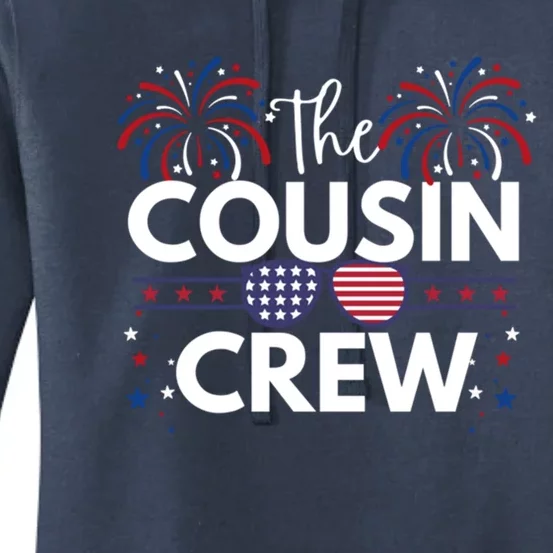 Cousin Crew 4th Of July Family Matching Patriotic American Gift Women's Pullover Hoodie