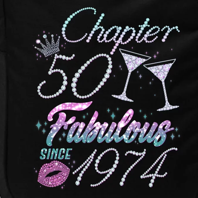 Cute Chapter 50th Birthday Fabulous Since 1974 Impact Tech Backpack