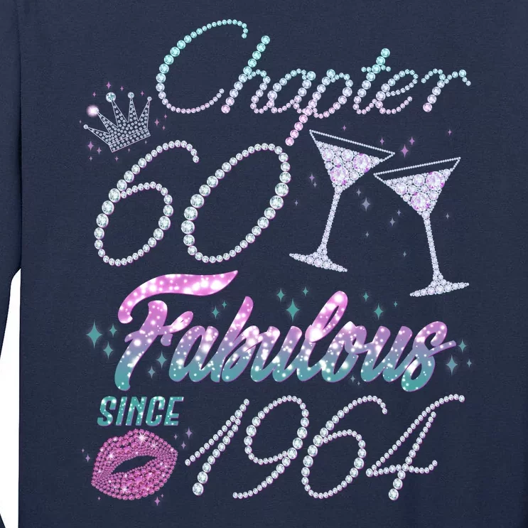 Cute Chapter 60th Birthday Fabulous Since 1964 Tall Long Sleeve T-Shirt