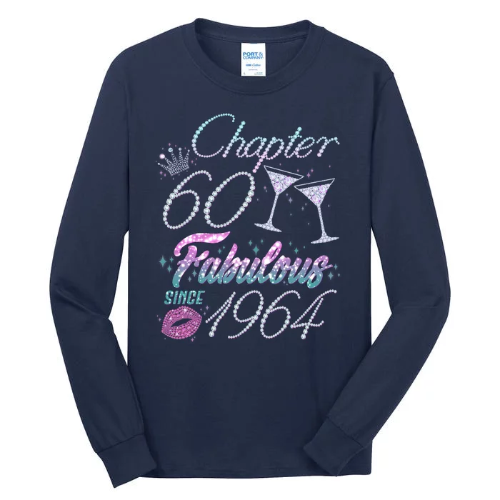 Cute Chapter 60th Birthday Fabulous Since 1964 Tall Long Sleeve T-Shirt