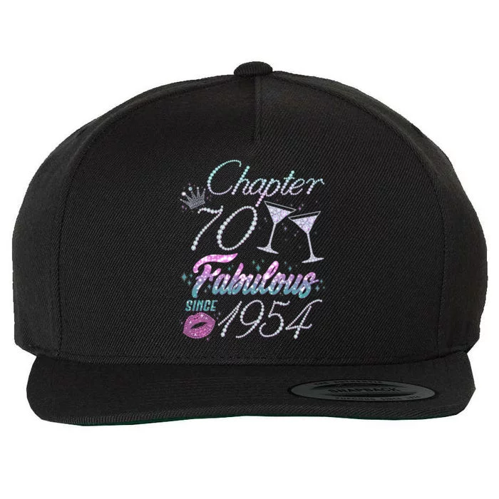 Cute Chapter 70th Birthday Fabulous Since 1954 Wool Snapback Cap