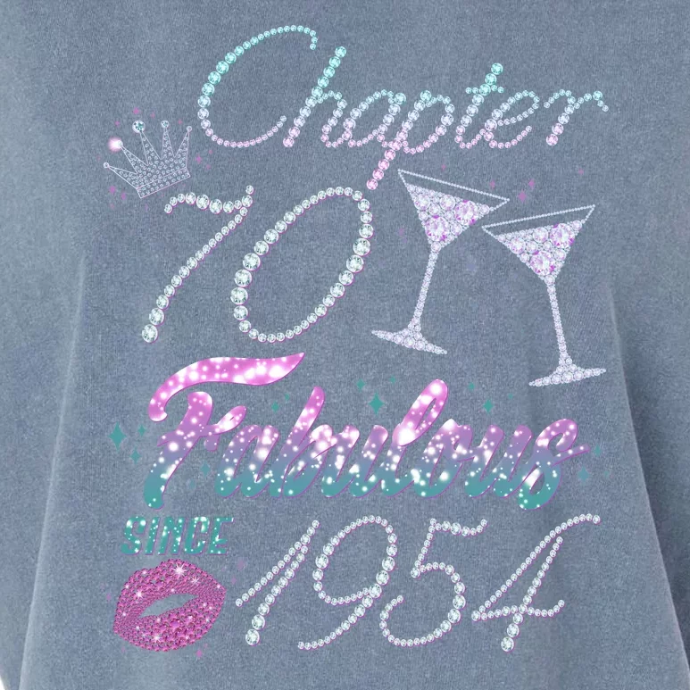 Cute Chapter 70th Birthday Fabulous Since 1954 Garment-Dyed Women's Muscle Tee