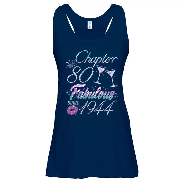 Cute Chapter 80th Birthday Fabulous Since 1944 Ladies Essential Flowy Tank