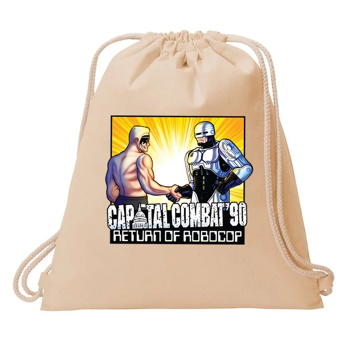 Capital Combat 90 Return Of Robocop Drawstring Bag