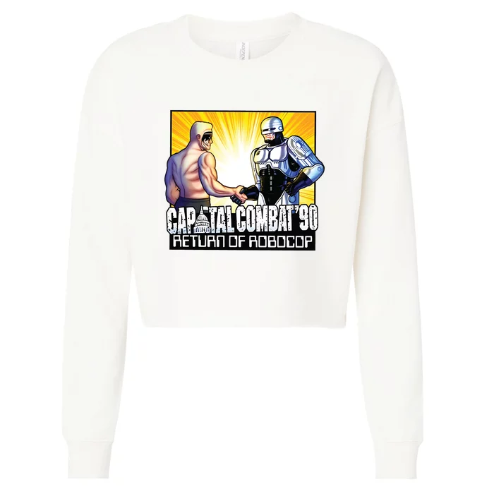 Capital Combat 90 Return Of Robocop Cropped Pullover Crew