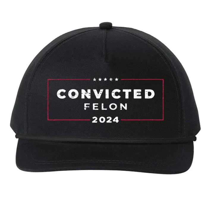 Trump 2024 Convicted Felon Snapback Five-Panel Rope Hat