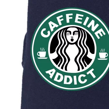 Coffee Caffeine Addict Funny Parody Meme Doggie 3-End Fleece Hoodie