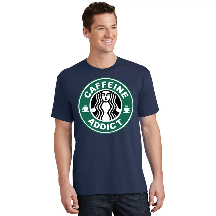 Coffee Caffeine Addict Funny Parody Meme T-Shirt