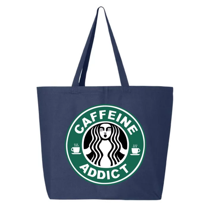 Coffee Caffeine Addict Funny Parody Meme 25L Jumbo Tote