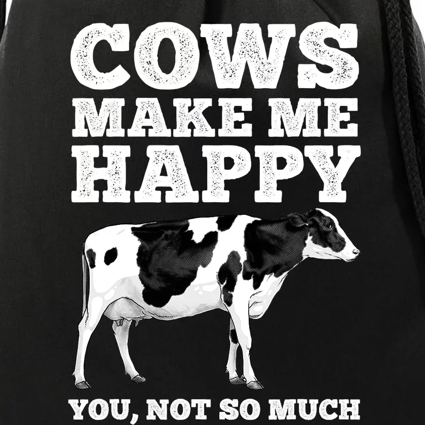 Cool Cow Art Cow Farmer Dairy Cows Farm Animal Drawstring Bag