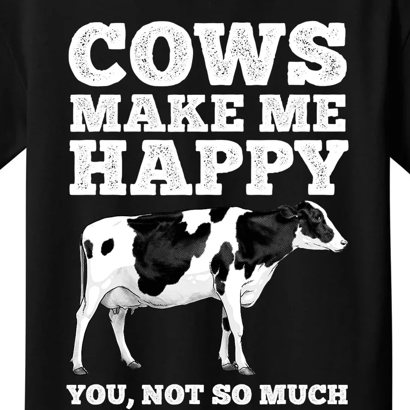 Cool Cow Art Cow Farmer Dairy Cows Farm Animal Kids T-Shirt