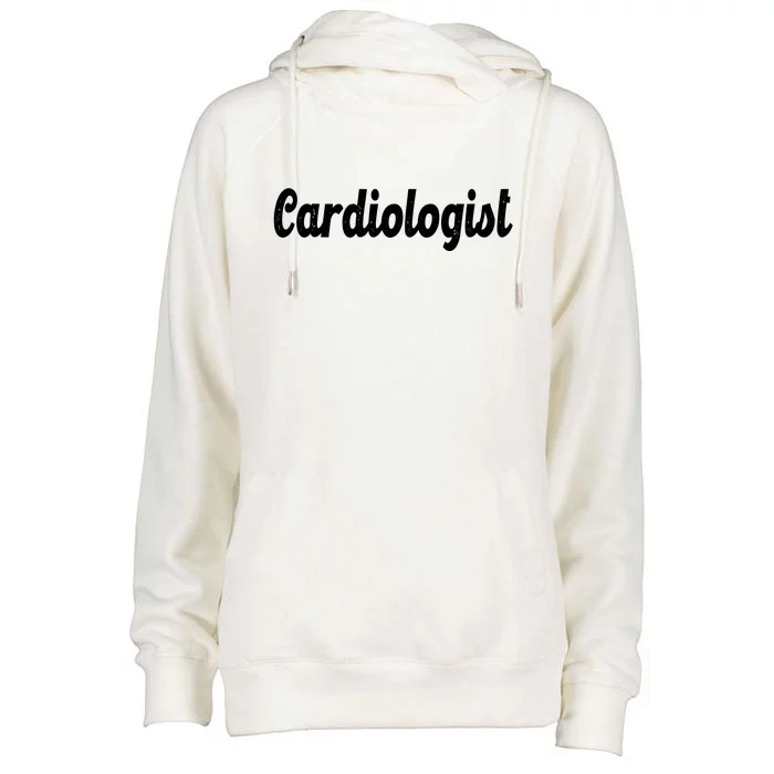 Cardiologist Womens Funnel Neck Pullover Hood