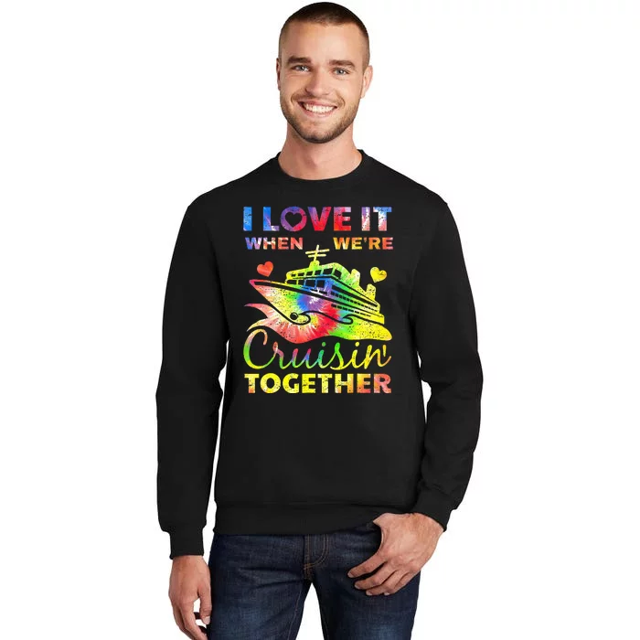 Cool Cruise Art Wo Cruise Ship Couple Family Vacation Sweatshirt