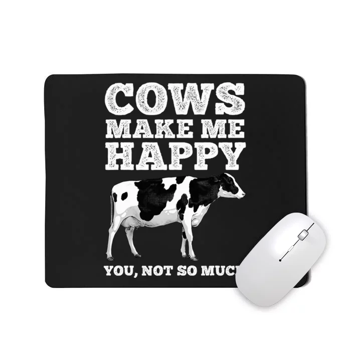 Cool Cow Art Cow Farmer Dairy Cows Farm Animal Mousepad