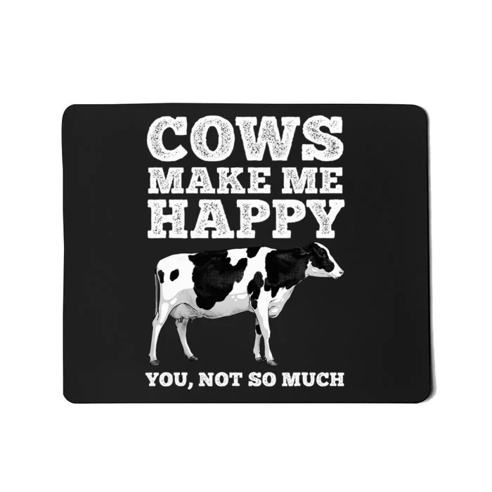 Cool Cow Art Cow Farmer Dairy Cows Farm Animal Mousepad