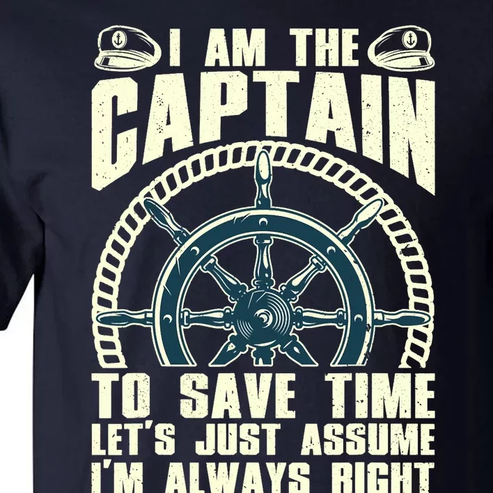 Cool Captain Art For Wo Boat First Mate Ship Boating Tall T-Shirt