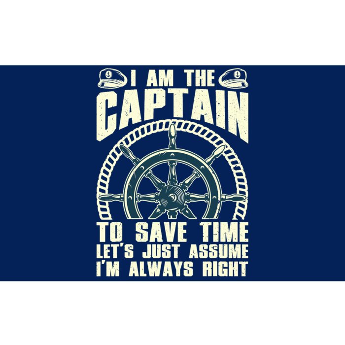 Cool Captain Art For Wo Boat First Mate Ship Boating Bumper Sticker