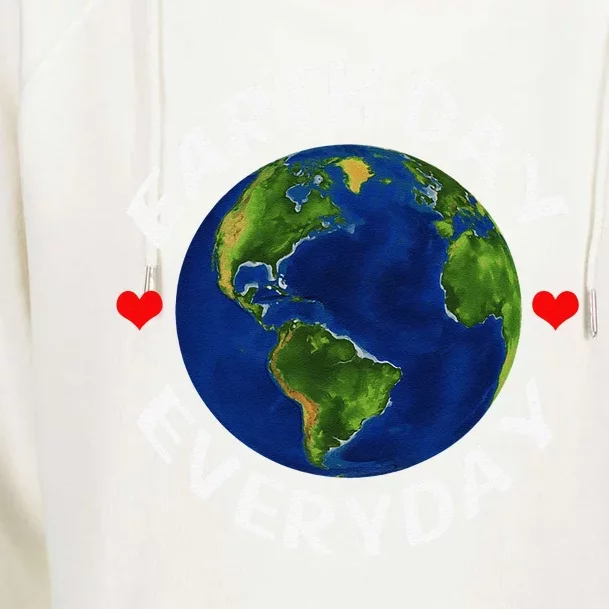 Climate Change Activism Earth Day Environmental Funny Womens Funnel Neck Pullover Hood